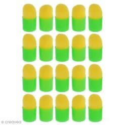 Les meilleures critiques de 😀 Lilou Blue Accessoires Pour Pochoirs Tampons Mousse Pour Peinture - 20 Pcs ✔️