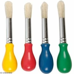 Vente flash 👏 Creativ Company Pinceau Enfant Et Accessoires Pinceau Enfant - 4 Pcs 🌟
